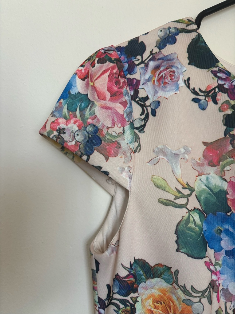 Betsey Johnson Floral Sheath Midi Dress Size 6 Multicolor - Picture 8 of 10